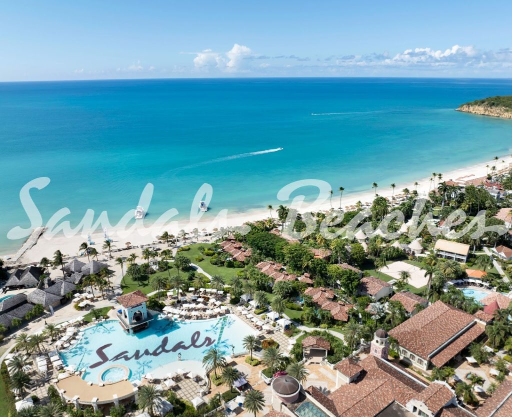 sandals beach wedding