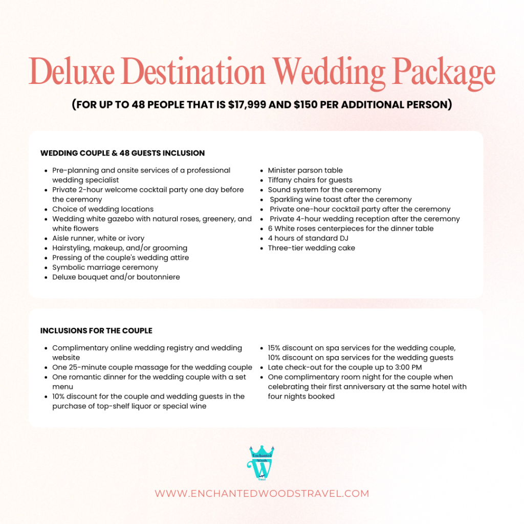 deluxe wedding package