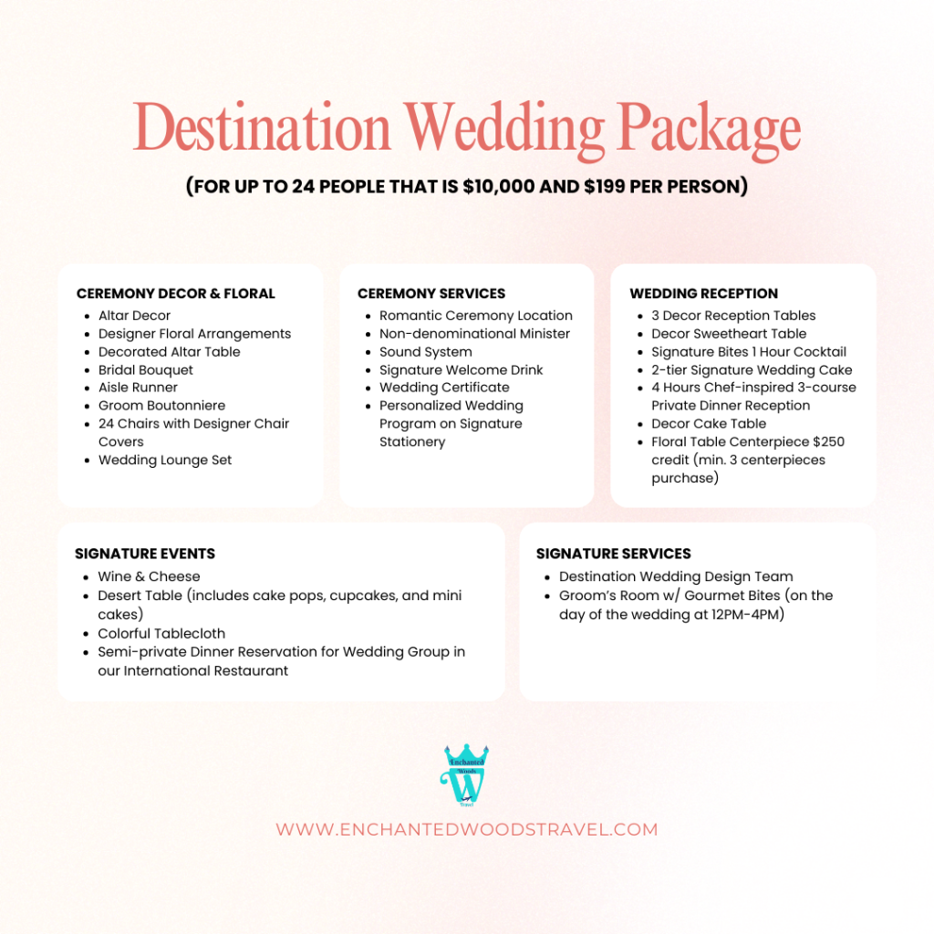 destination wedding package