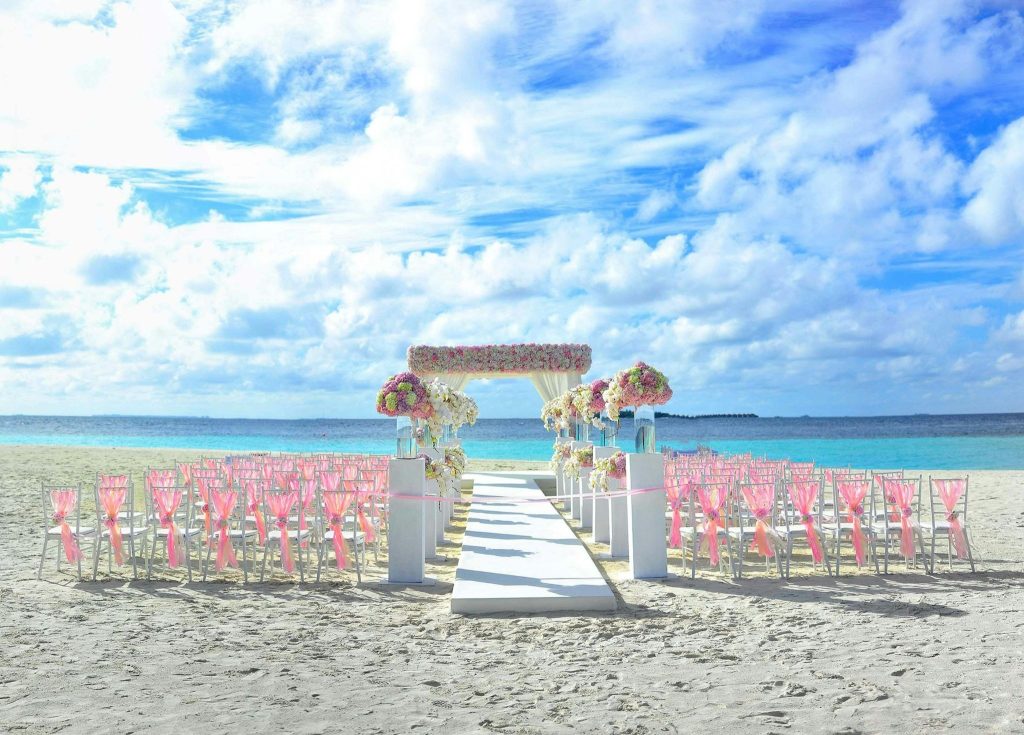 destination wedding reception